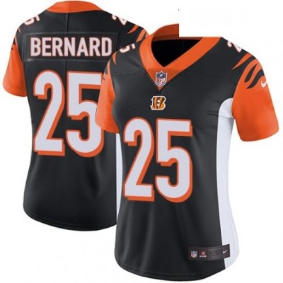 Womens Nike Cincinnati Bengals 25 Giovani Bernard Vapor Untouchable Limited Black Team Color NFL Jersey