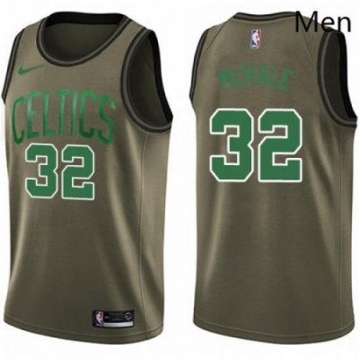 Mens Nike Boston Celtics 32 Kevin Mchale Swingman Green Salute to Service NBA Jersey