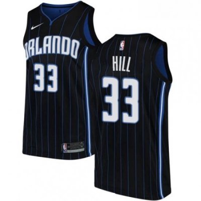 Womens Nike Orlando Magic 33 Grant Hill Swingman Black Alternate NBA Jersey Statement Edition