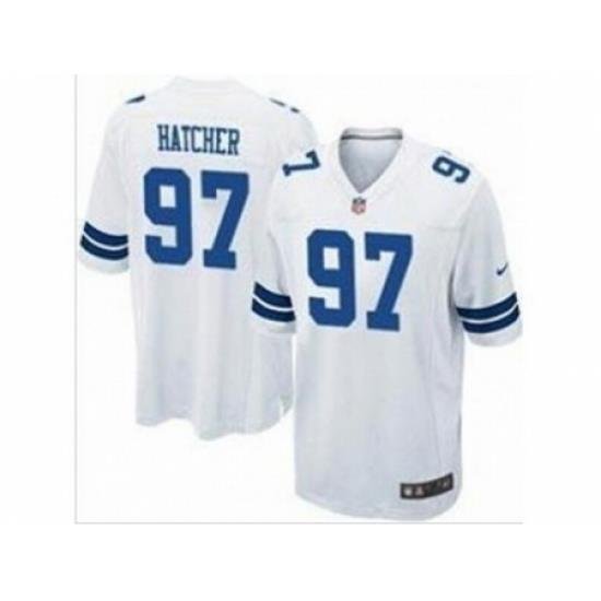 Nike Dallas CoWboys 97 Jason Hatcher White game NFL Jersey