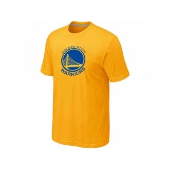 NBA Golden State Warriors Big & Tall Primary Logo Yellow T-Shirt