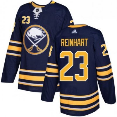 Mens Adidas Buffalo Sabres 23 Sam Reinhart Authentic Navy Blue Home NHL Jersey