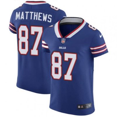 Nike Bills #87 Jordan Matthews Royal Blue Team Color Mens Stitched NFL Vapor Untouchable Elite Jersey