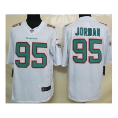 Nike Miami Dolphins 95 Dion Jordan White Limited NFL Jersey