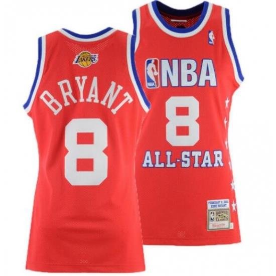 Men Lakers 8 Kobe Bryant Orange All Star Jersey