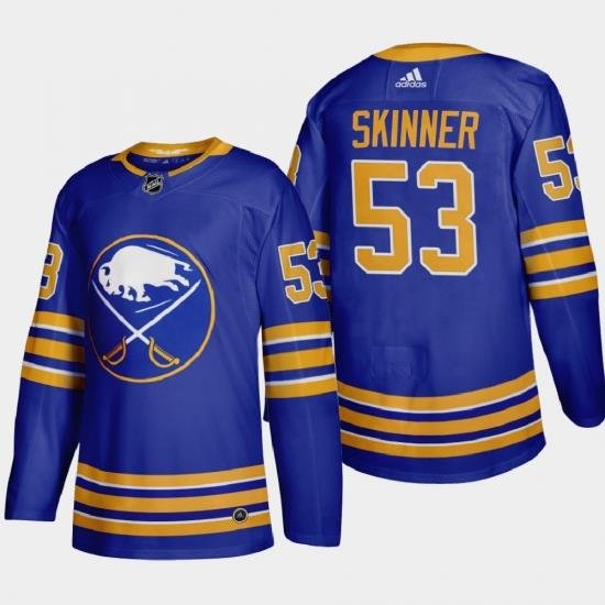 Buffalo Sabres 53 Jeff Skinner Men Adidas 2020 21 Home Authentic Player Stitched NHL Jersey Royal Blue