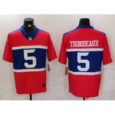 Men New York Giants 5 Kayvon Thibodeaux Century Red Alternate Vapor F U S E  Limited Stitched Football Jersey