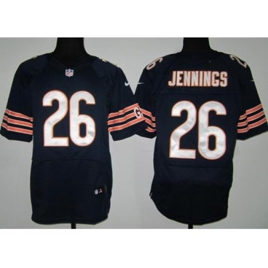 Nike Chicago Bears 26 Tim Jennings Blue Elite NFL Jersey