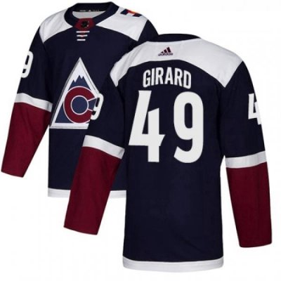 Youth Adidas Colorado Avalanche 49 Samuel Girard Authentic Navy Blue Alternate NHL Jersey