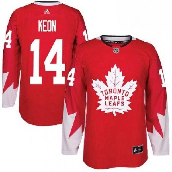 Mens Adidas Toronto Maple Leafs 14 Dave Keon Premier Red Alternate NHL Jersey