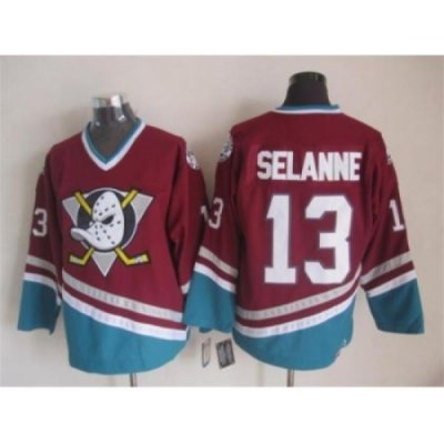 NHL Anaheim Ducks #13 Selanne red jerseys restore ancient ways