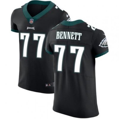 Nike Eagles #77 Michael Bennett Black Alternate Mens Stitched NFL Vapor Untouchable Elite Jersey