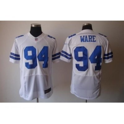 Nike Dallas CoWboys 94 DeMarcus Ware White Elite NFL Jersey