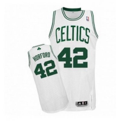 Youth Adidas Boston Celtics 42 Al Horford Authentic White Home NBA Jersey