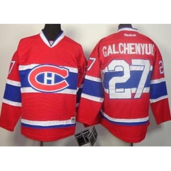 Kids Montreal Canadiens 27 Alex Galchenyuk Red NHL Jerseys