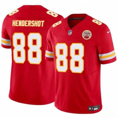 Men  Kansas City Chiefs 88 Peyton Hendershot Red 2024 F U S E Vapor Untouchable Limited Stitched Football Jersey