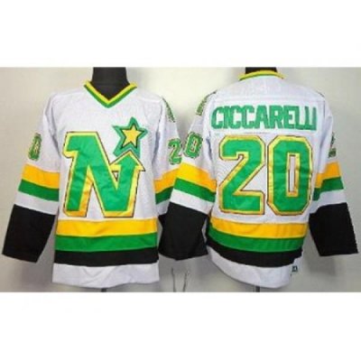 Dalls Stars 20 Dino Ciccarelli White NHL Jerseys