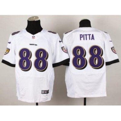 Nike Baltimore Ravens 88 Dennis Pitta White Elite NFL Jersey