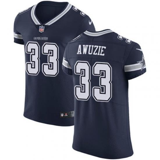 Nike Cowboys #33 Chidobe Awuzie Navy Blue Team Color Mens Stitched NFL Vapor Untouchable Elite Jersey