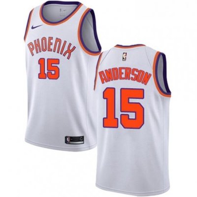 Youth Nike Phoenix Suns 15 Ryan Anderson Swingman White NBA Jersey Association Edition