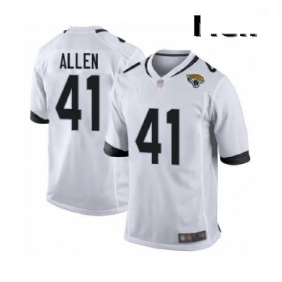 Men Jacksonville Jaguars 41 Josh Allen Game White Football Jersey