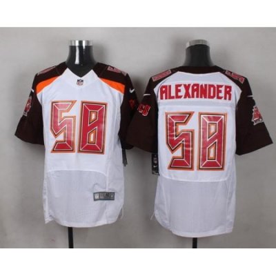 Nike Tampa Bay Buccaneers #58 Kwon Alexander White Mens Stitched NFL New Elite Jersey