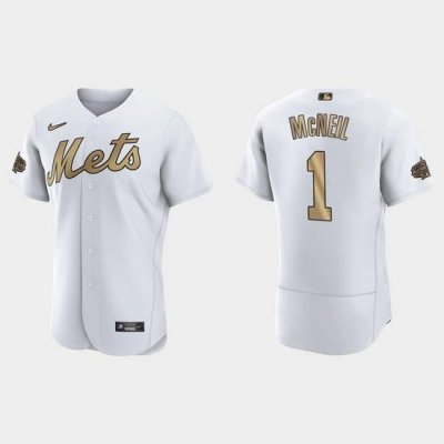 Men Jeff Mcneil NeW York Mets 2022 Mlb All Star Game Authentic White Jersey