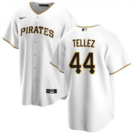 Men Pittsburgh Pirates 44 RoWdy Tellez White Cool Base Stitched Baseball Jersey