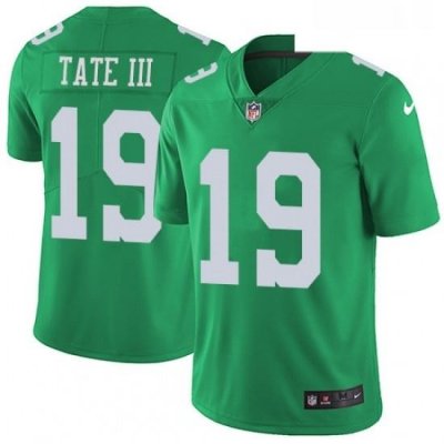 Youth Nike Philadelphia Eagles 19 Golden Tate III Limited Green Rush Vapor Untouchable NFL Jersey