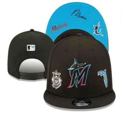 Miami Marlins 2024  Stitched Snapback Hats 002