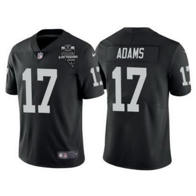 Men Las Vegas Raiders 17 Davante Adams Black With 2020 Inaugural Season Patch Vapor Limited Stitched jersey