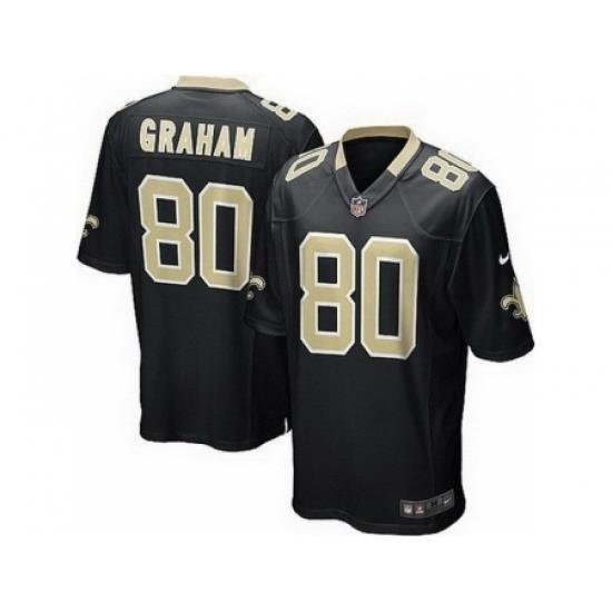 Nike NeW Orleans Saints 80 Jimmy Graham Black LIMITED NFL Jersey