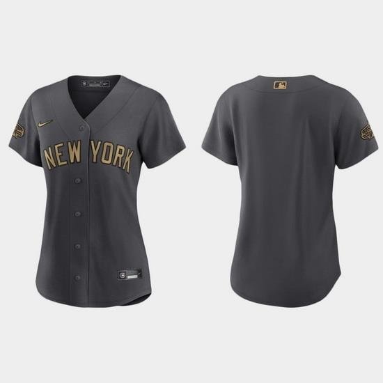 Women NeW York Yankees 2022 Mlb All Star Game Replica Charcoal Jersey