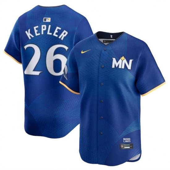 Men Minnesota Twins 26 Max Kepler Royal 2024 City Connect Limited Stitched Baseball Jersey