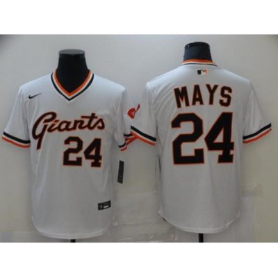 Men San Francisco NeW York Giants 24 Mays White Game 2021 Nike MLB Jersey