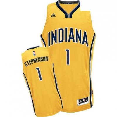 Youth Adidas Indiana Pacers 1 Lance Stephenson Swingman Gold Alternate NBA Jersey