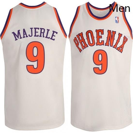 Mens Adidas Phoenix Suns 9 Dan Majerle Authentic White New Throwback NBA Jersey