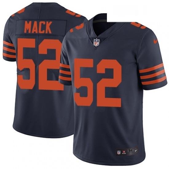 Youth Nike Chicago Bears 52 Khalil Mack Limited Navy Blue Rush Vapor Untouchable NFL Jersey