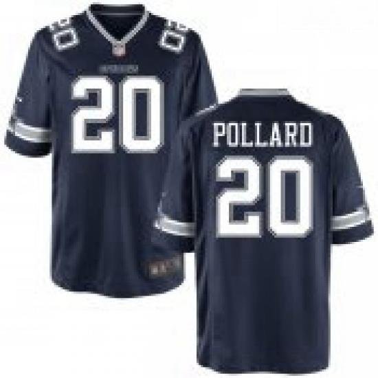 Men Nike Cowboys 20 Tony Pollard Navy Blue Limited NFL Jersey