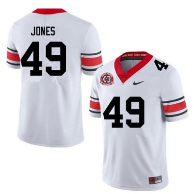 Men #49 Gleaton Jones Georgia Bulldogs College Football Jerseys Sale-40th Anniversary