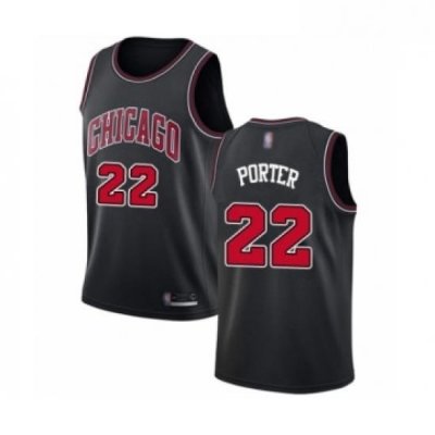 Womens Chicago Bulls 22 Otto Porter Swingman Black Basketball Jersey Statement Edition