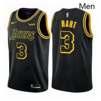 Mens Nike Los Angeles Lakers 3 Josh Hart Swingman Black City Edition NBA Jersey