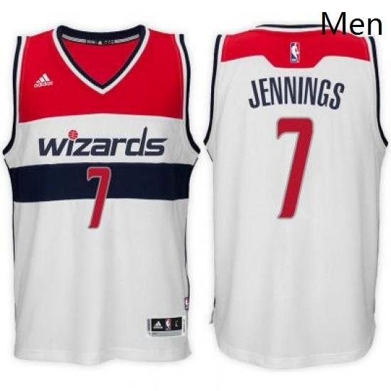 adidas Washington Wizards 7 Brandon Jennings White Swingman Home Jersey