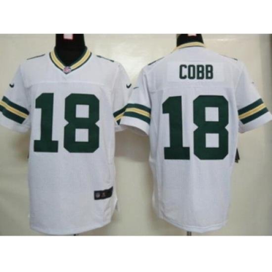 Nike green bay packers 18 Randall Cobb White Elite NFL Jersey