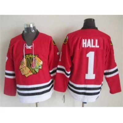 nhl jerseys chicago blackhawks 1 hall red[m&n]