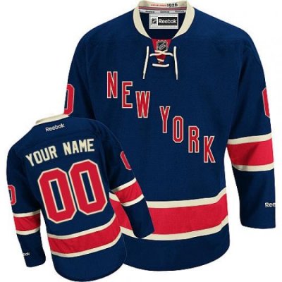 Men Women Youth Toddler Youth Navy Blue Jersey - Customized Reebok New York Rangers Third