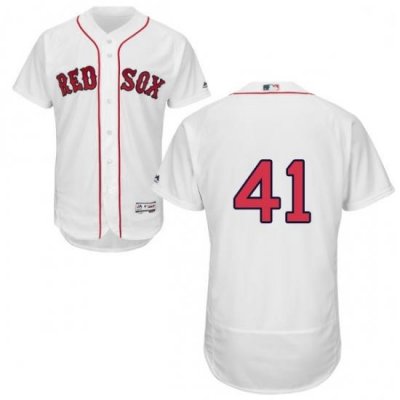 Mens Majestic Boston Red Sox 41 Chris Sale White Flexbase Authentic Collection MLB Jersey