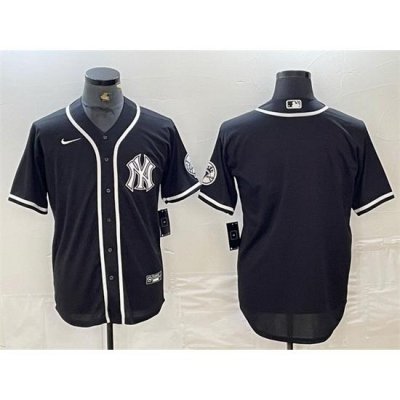 Men NeW York Yankees White Team Big Logo Cool Base Stitched Baseball Jersey 2