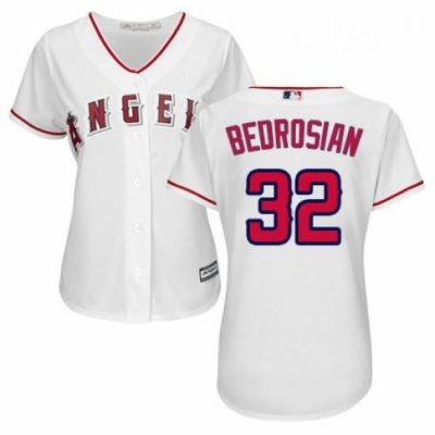 Womens Majestic Los Angeles Angels of Anaheim 32 Cam Bedrosian Authentic White Home Cool Base MLB Jersey