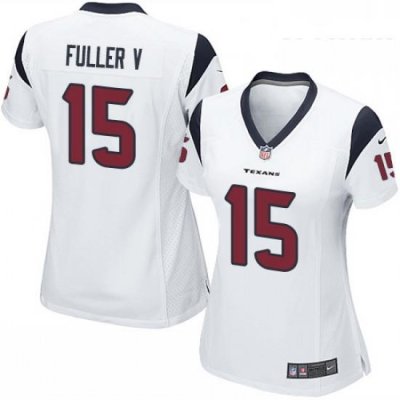 Womens Nike Houston Texans 15 Will Fuller V Game White NFL Jersey